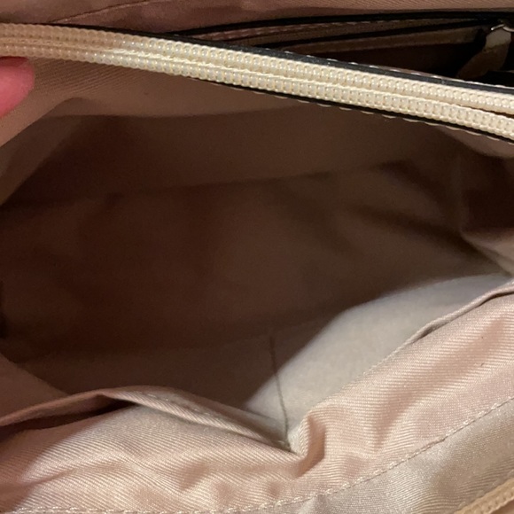 Purse Handbag Natural Ivory Tan Butterflies Summer - Picture 13 of 15